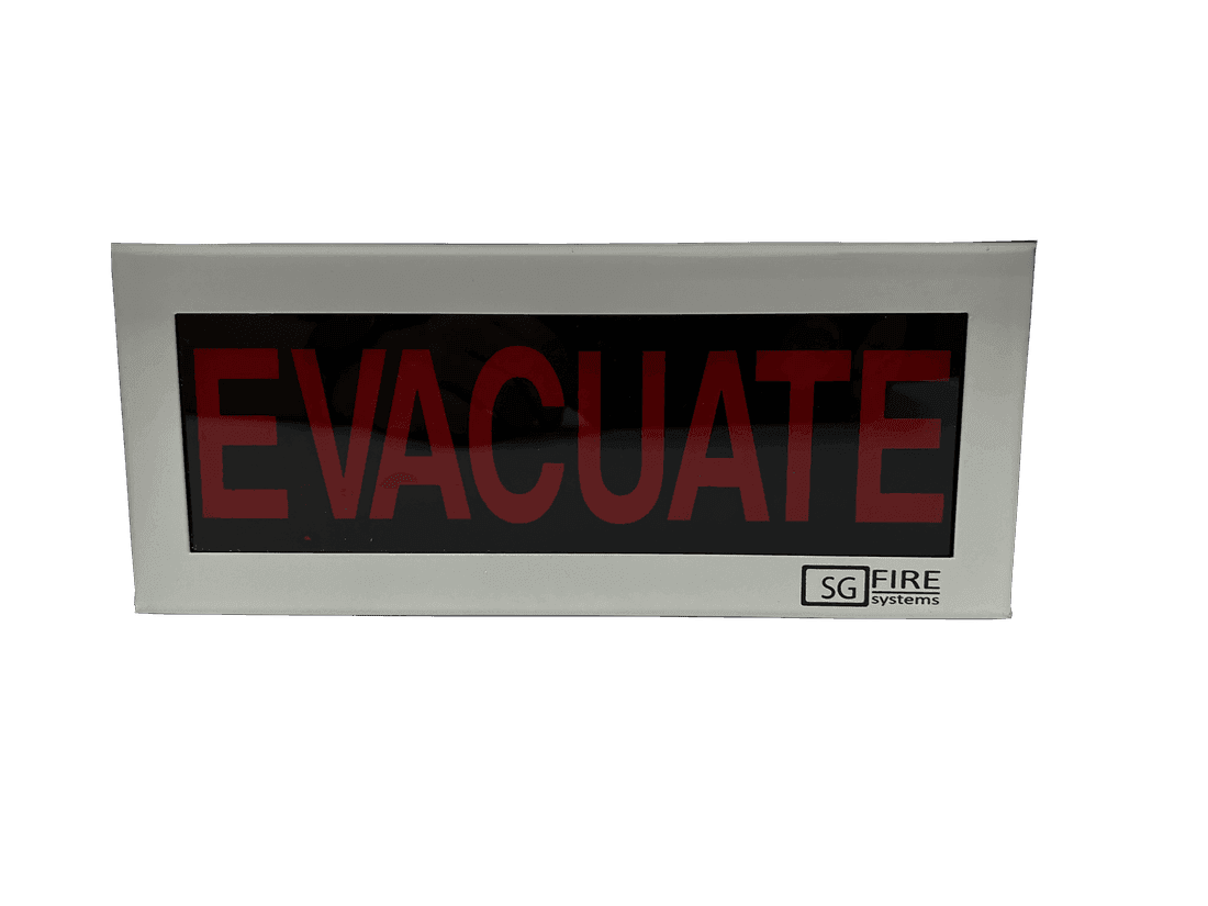 Evacuate Warning Sign