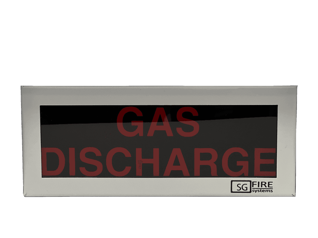 Gas Discharge Warning Sign